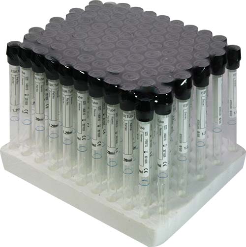 ESR Tube sodium citrate 4NC Tube 3.8% sodium citrate tube- Black cap
