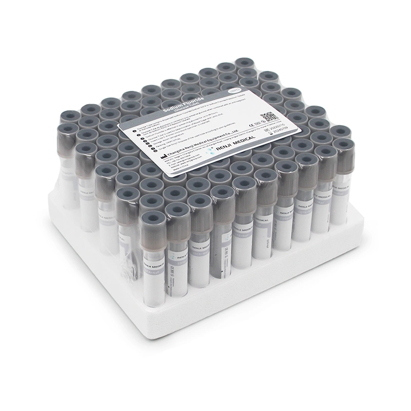 Glucose-Vacuum-Blood-Collection-Tube-with-Sodium-Fluoride-EDTA-Glass