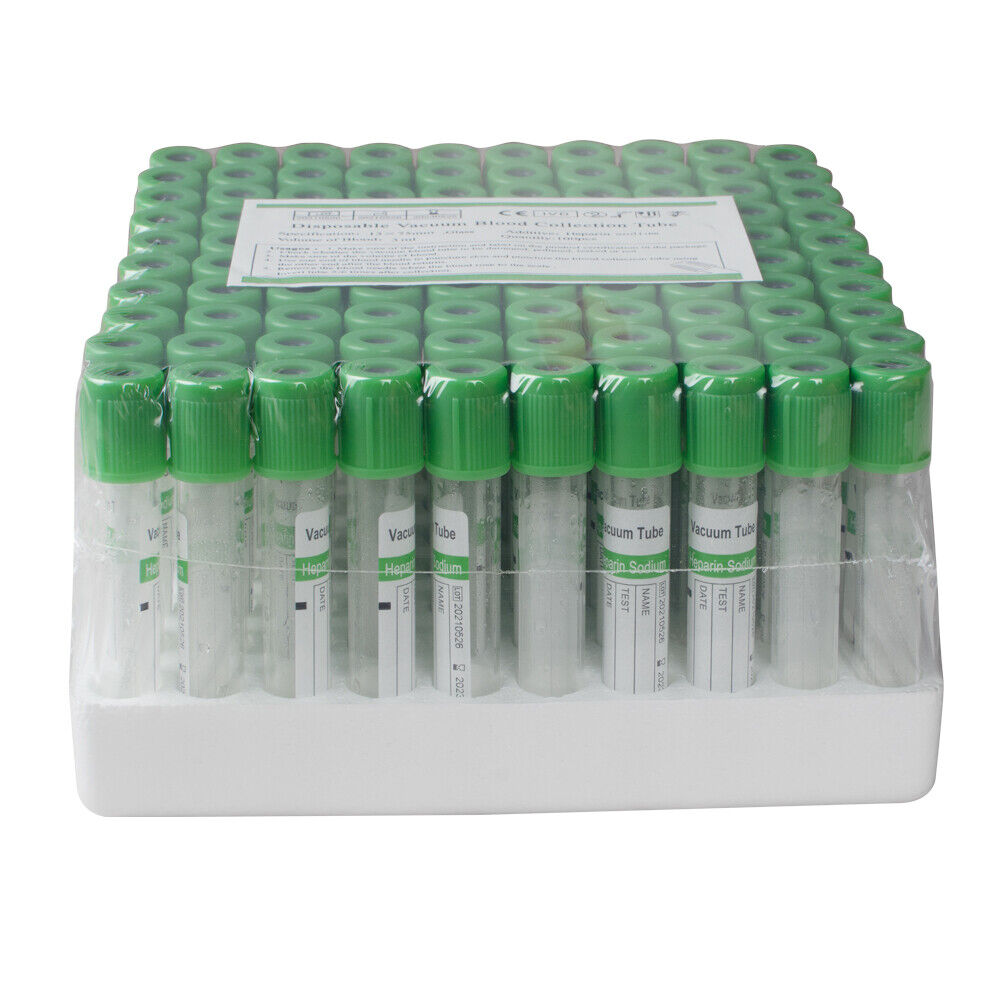 Sodium Heparin Tube Lithium Heparin Tube (Green cap)